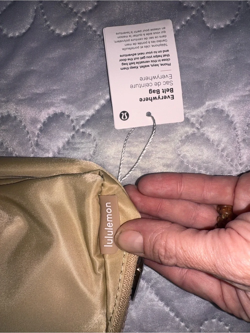 Lululemon everywhere belt bag in light tan